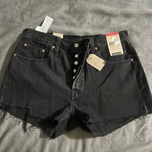 Levi's Women's Black Jean Shorts